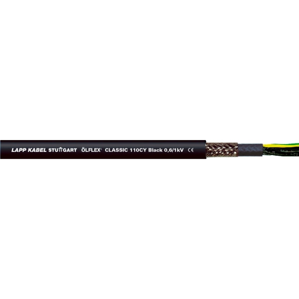 Lapp Kabel 1121307 Ölflex Classic 110 CY BK 0,6/1kV 3G1,5 Meterware