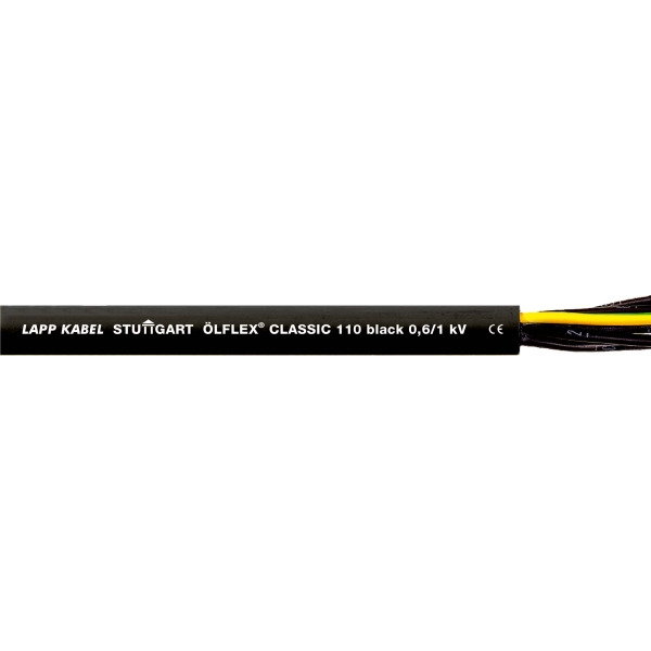 Lapp Kabel 1120232 Ölflex Classic 110 Black 0,6/1kV 2x0,75 Meterware