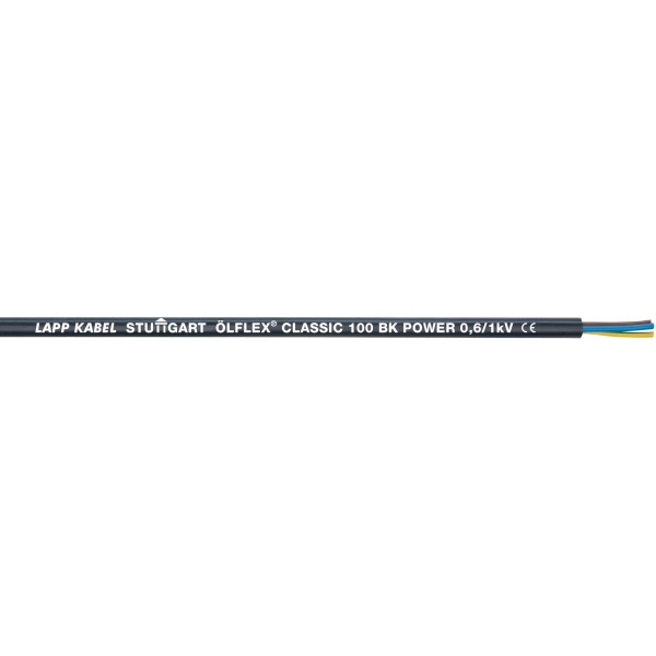 Lapp Kabel 1120463 Ölflex Classic 100 BK 0,6/1kV 3G1,5 Meterware