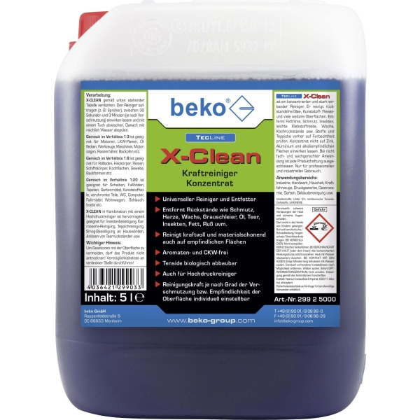 Beko 29925000 X-Clean Konzentrat 5L TecLine