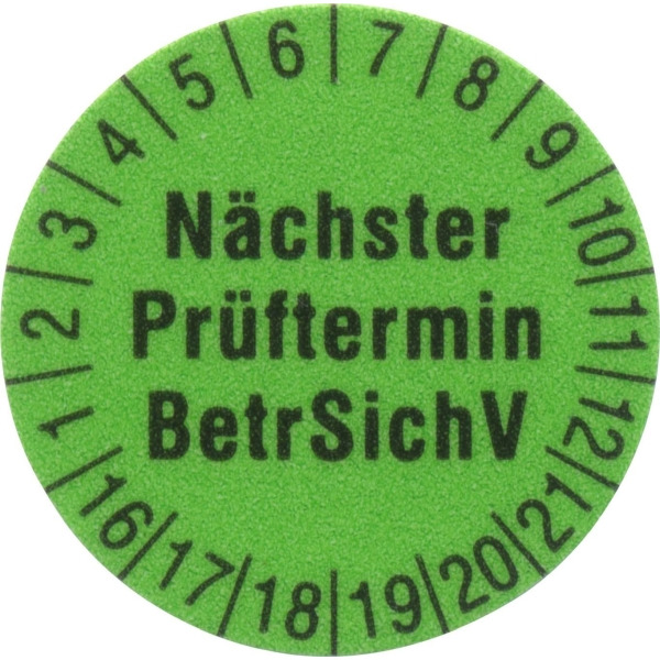 Beha-Amprobe 1238 G 2 Prüfetiketten 15mm grün
