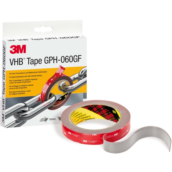 3M GPH-060GF Klebeband doppelseitig 19mm x 3 Meter x 0,6mm gr.