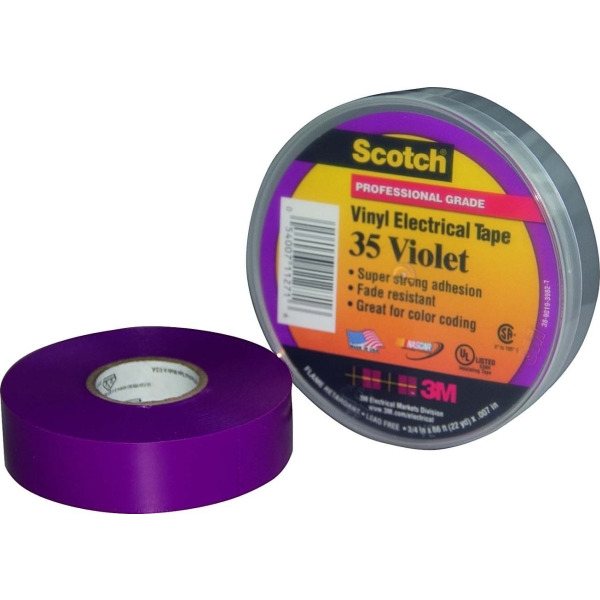 3M BAND 35 19x20 violett PVC Elektro-Isolierband 19mm x 20 Meter violett