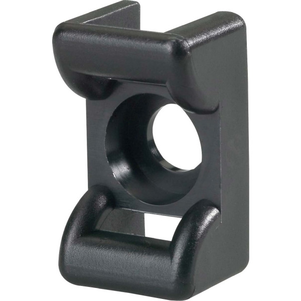 HellermannTyton KR6G5-W-BK Befestigungssockel 100 Stück