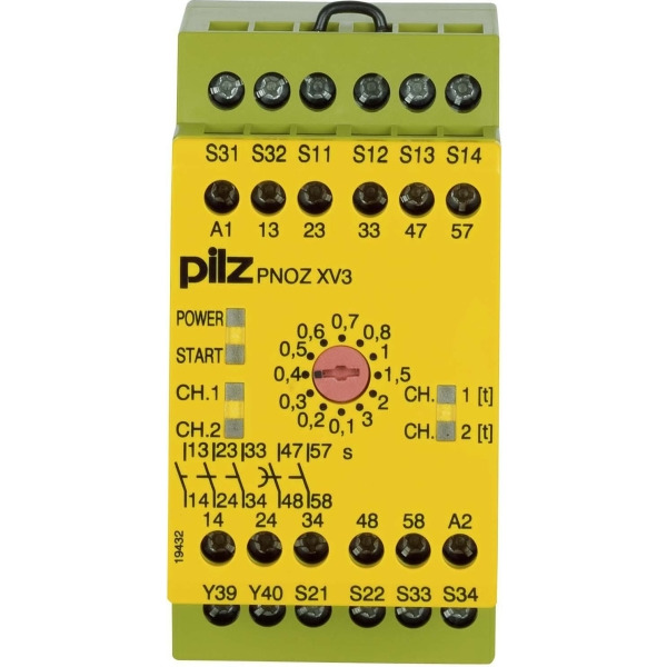 Pilz PNOZ XV3 774542 Not-Aus-Schaltgerät 3/24VDC 3n/o 2n/o t