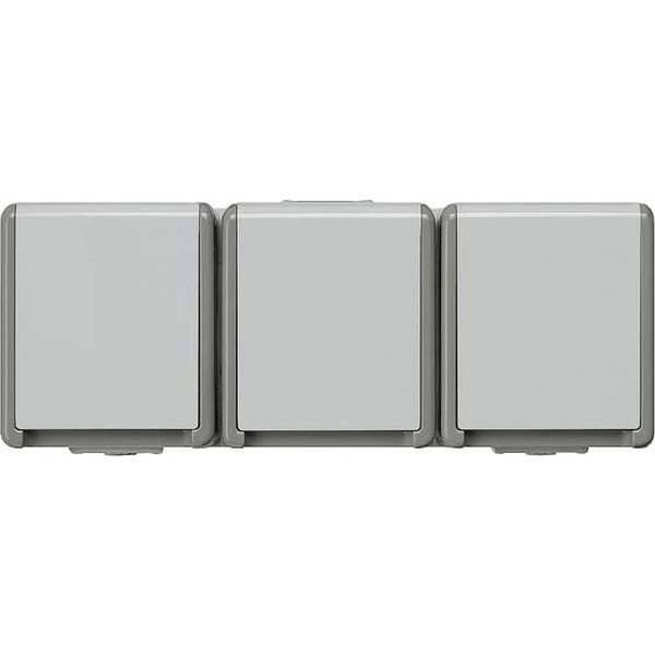 5UB4731 IP44 AP SCHUKO-Steckdose 3-fach waagerecht