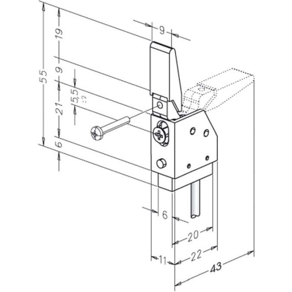 Assa Abloy effeff 878----------00 Riegelschaltkontakt