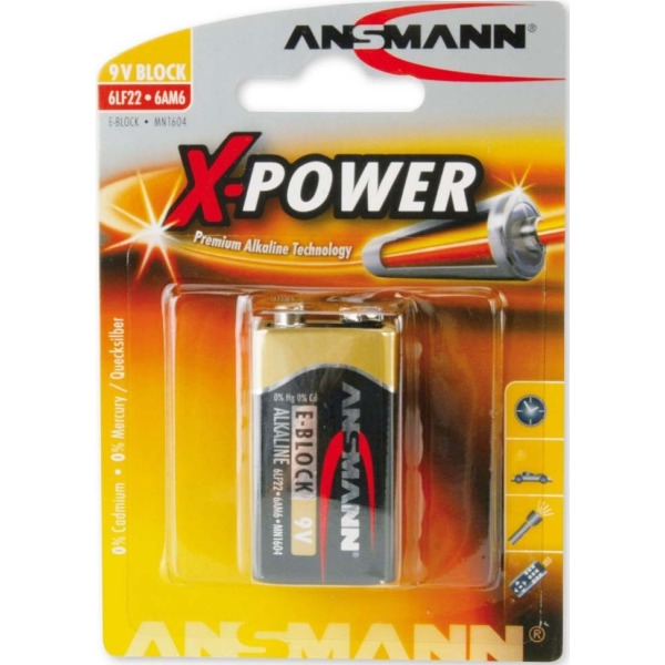 Ansmann 5015643 Batterie 9V Block X-Power