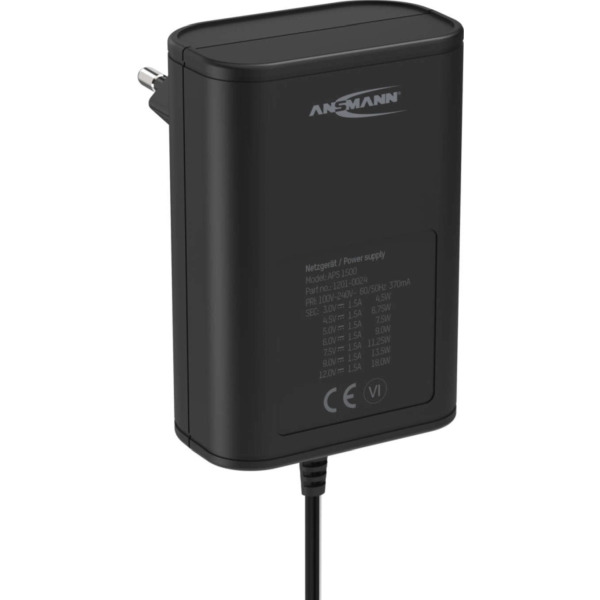 Ansmann APS 1500 1201-0024 universal-Netzteil 3-12VDC,1.8m Kabel