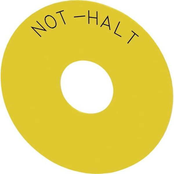 3SU1900-0BC31-0AT0 Unterlegschild Not-Halt-Pilzdruckt.