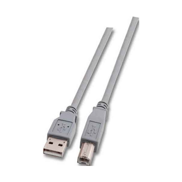 E F B K5255.1 USB-Anschlusskabel A auf B 1 Meter grau USB2.0