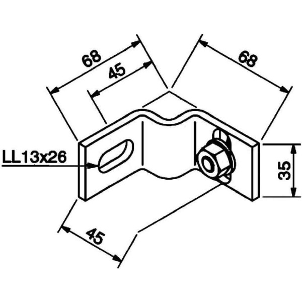 Rico 16J3-C Ankerkloben mit Schraube M10