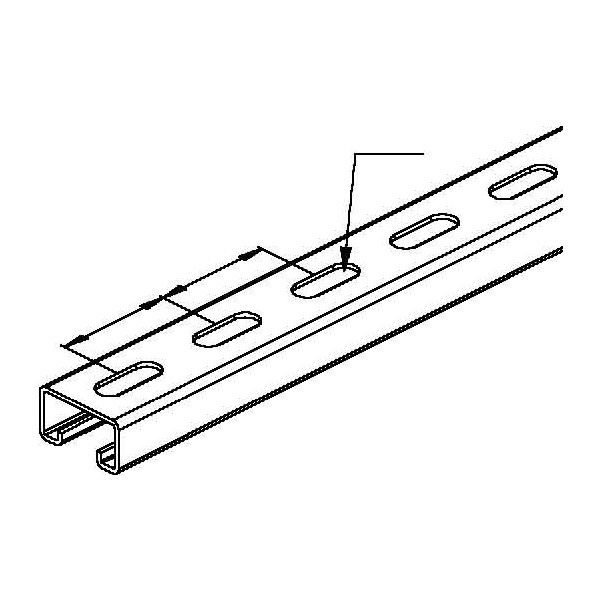 Niedax 2986-1.75/2 SL Ankerschiene 2 Meter