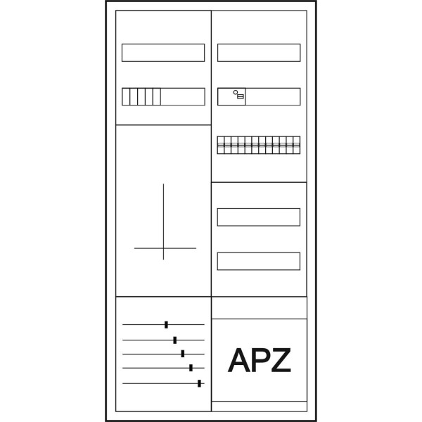 Eaton ZSD-ZV-1100/APZ/A Zähler-Komplettschrank 3-Punktbefestigung A