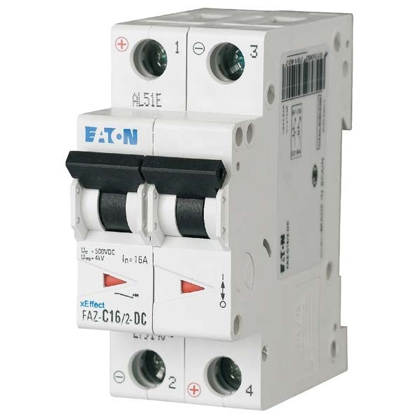 Eaton FAZ-C2/2-DC Leitungsschutzschalter C 2A 2p