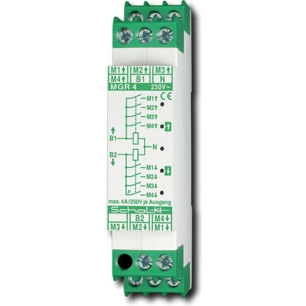 Schalk MGR 4 Motor-Gruppen-Relais für 4 Motoren 230VAC