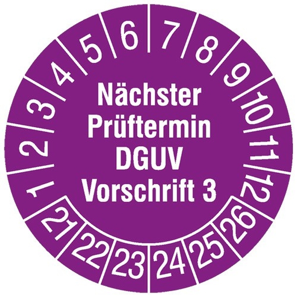 HT Instruments 2002260 Sicherheitsprüfplaketten 15mm (160 Stück)